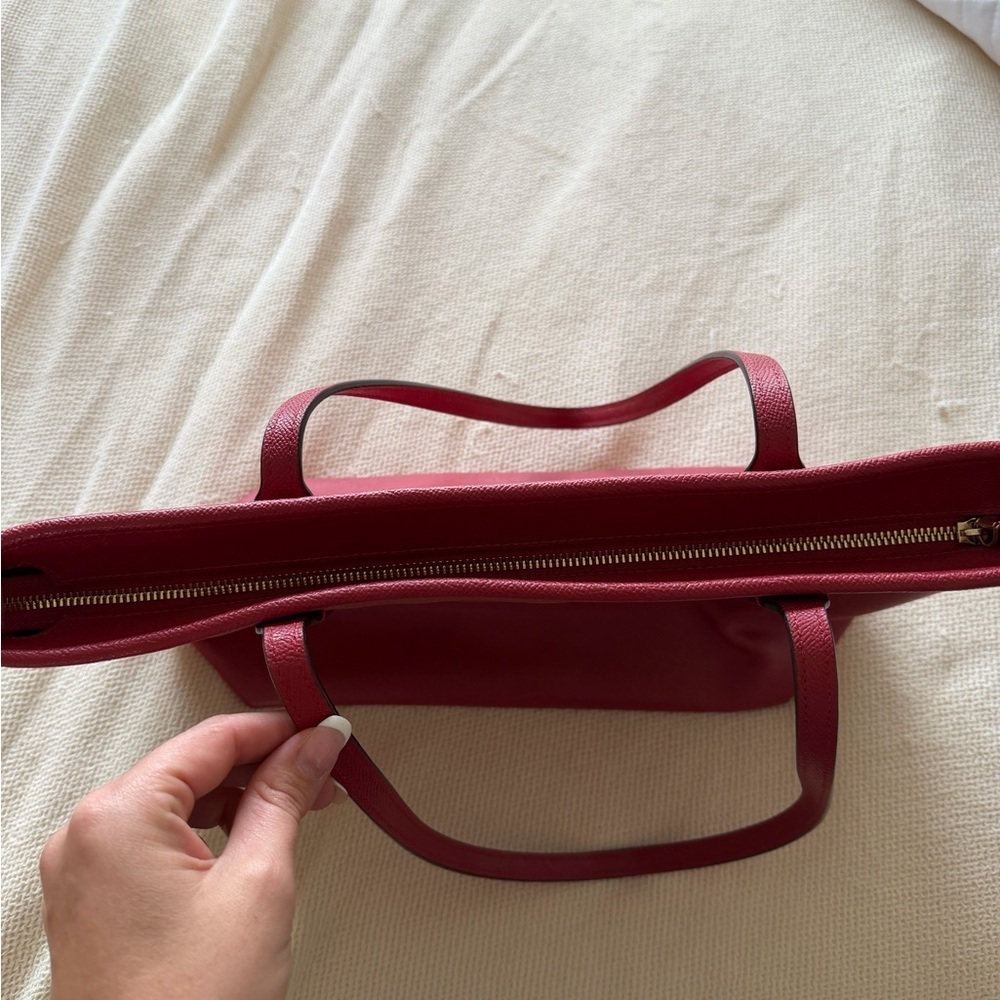 Coach City Tote NWOT Cherry Red Leather Tote - Picture 4 of 9